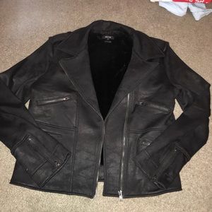 Miss Me faux fur lined jacket